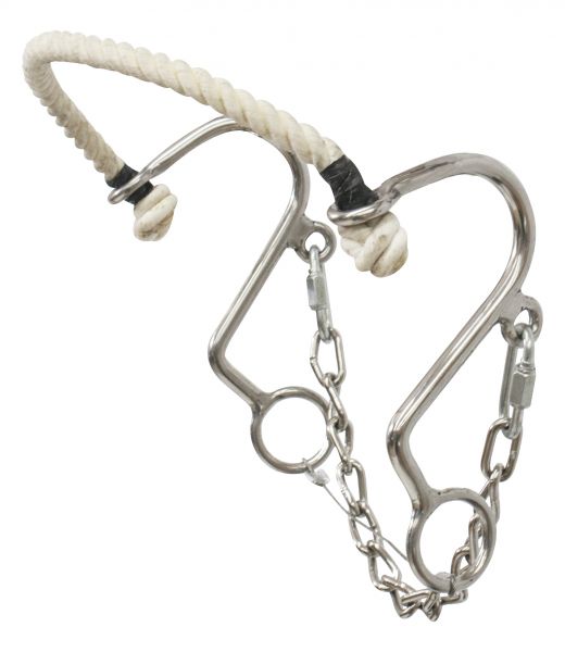 Little S SS Rope Nose Hackamore