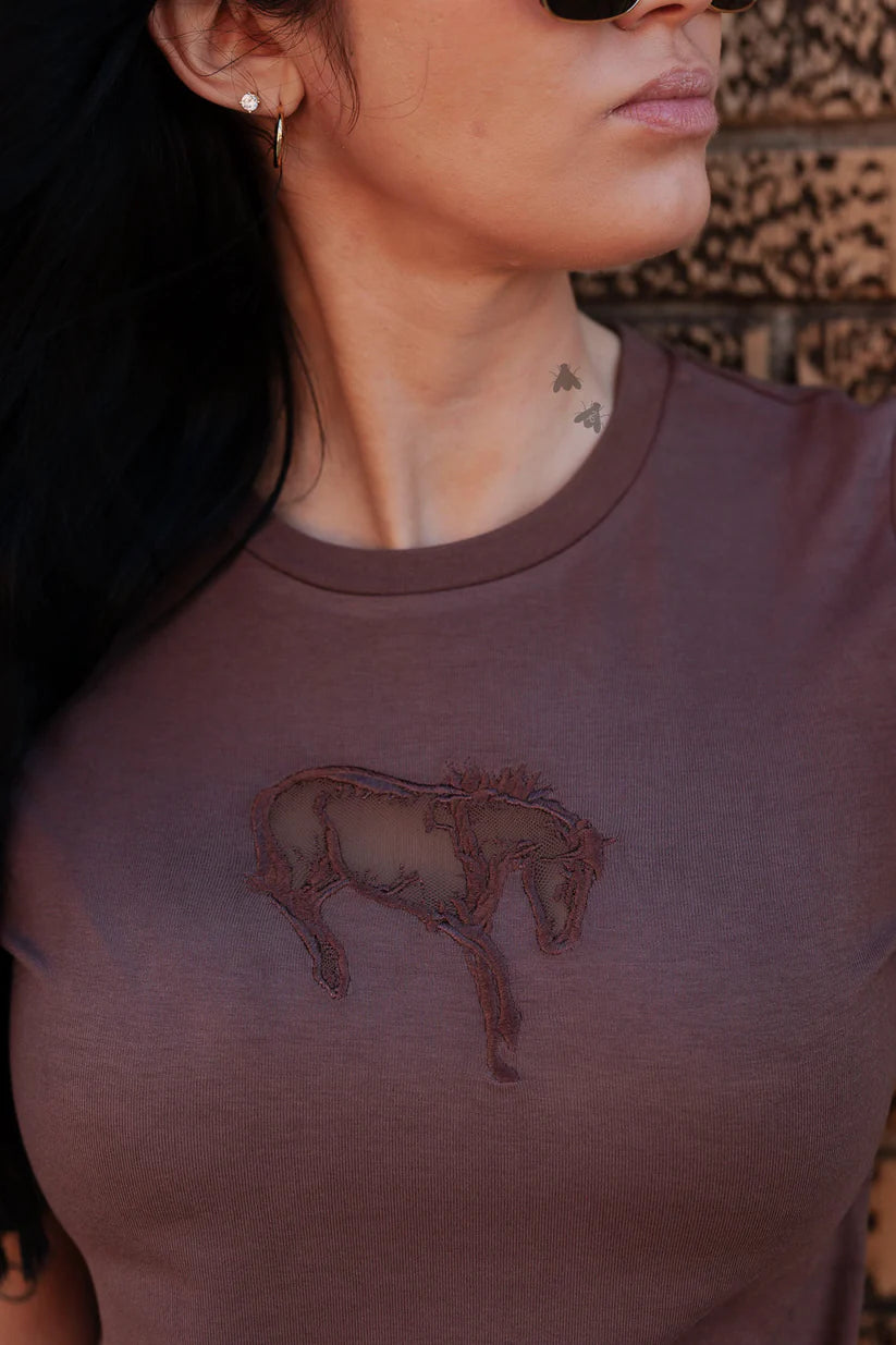 Buck Out Cut Out Mocha Tee By 2Fly