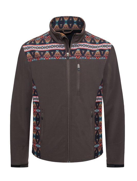 Brown/Rust Aztec Print Jacket By Rodeo Clothing
