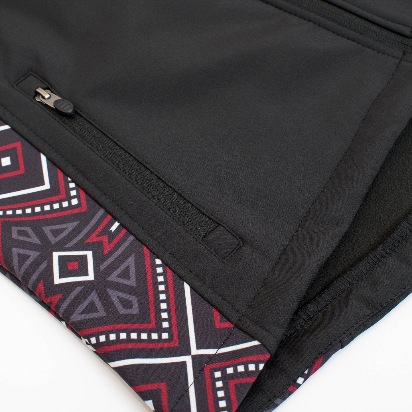 Black/Burg Aztec Print Jacket By Rodeo Clothing
