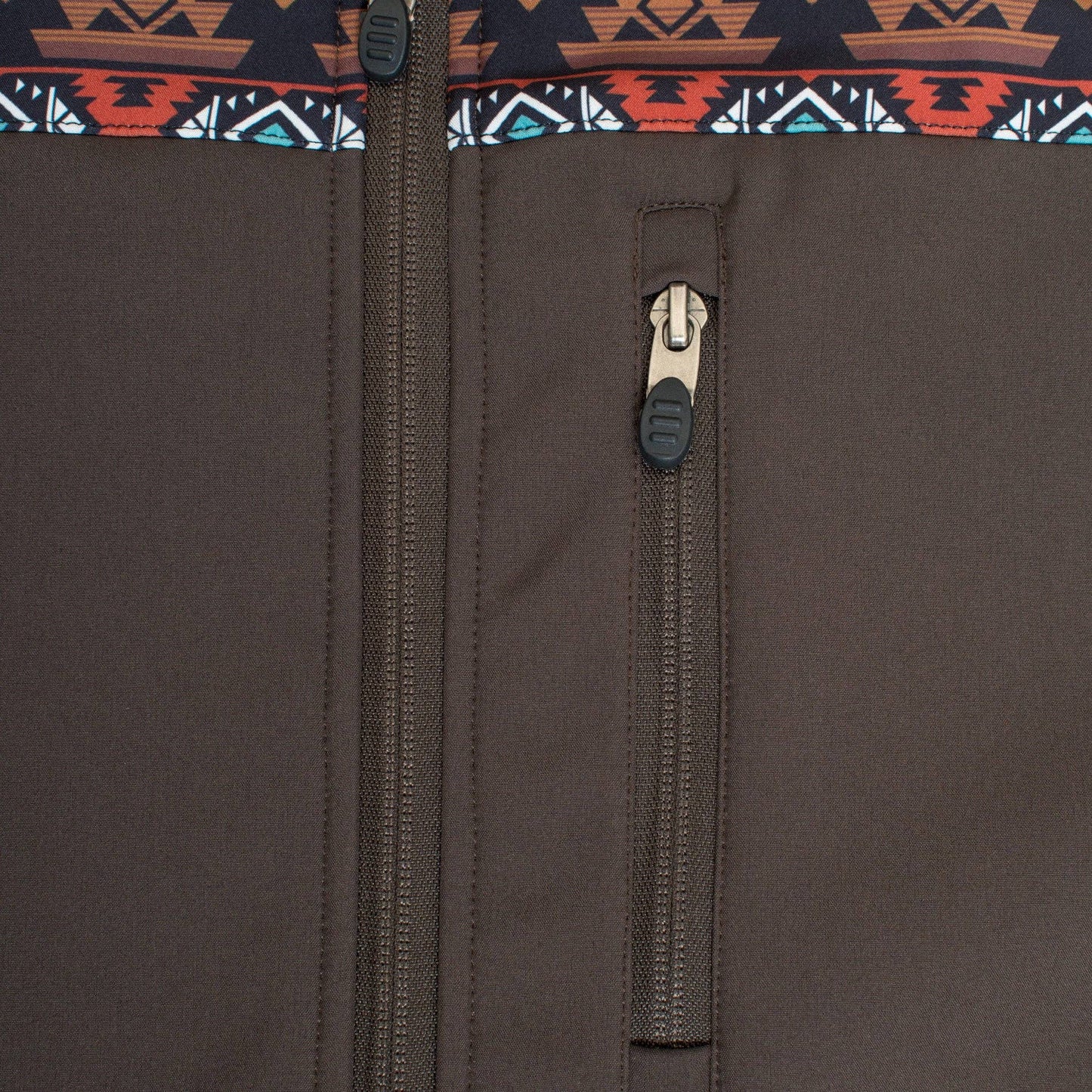 Brown/Rust Aztec Print Jacket By Rodeo Clothing