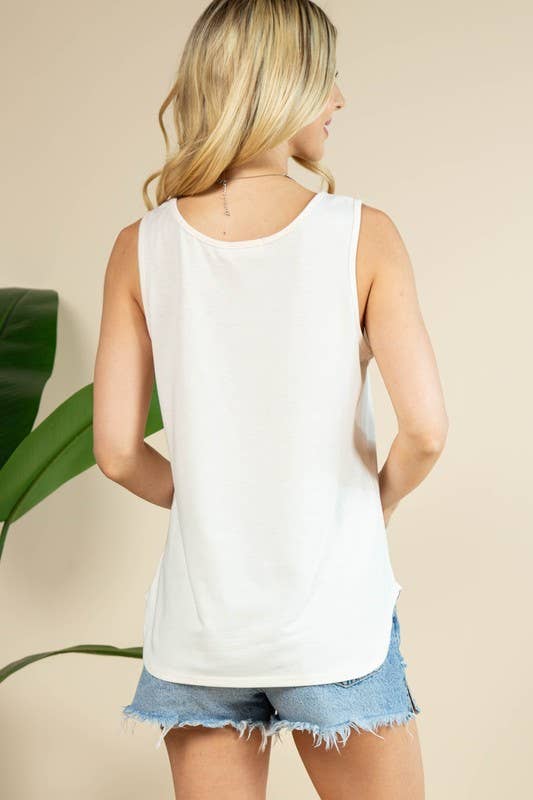 Marissa All American Cowboy Graphic Top