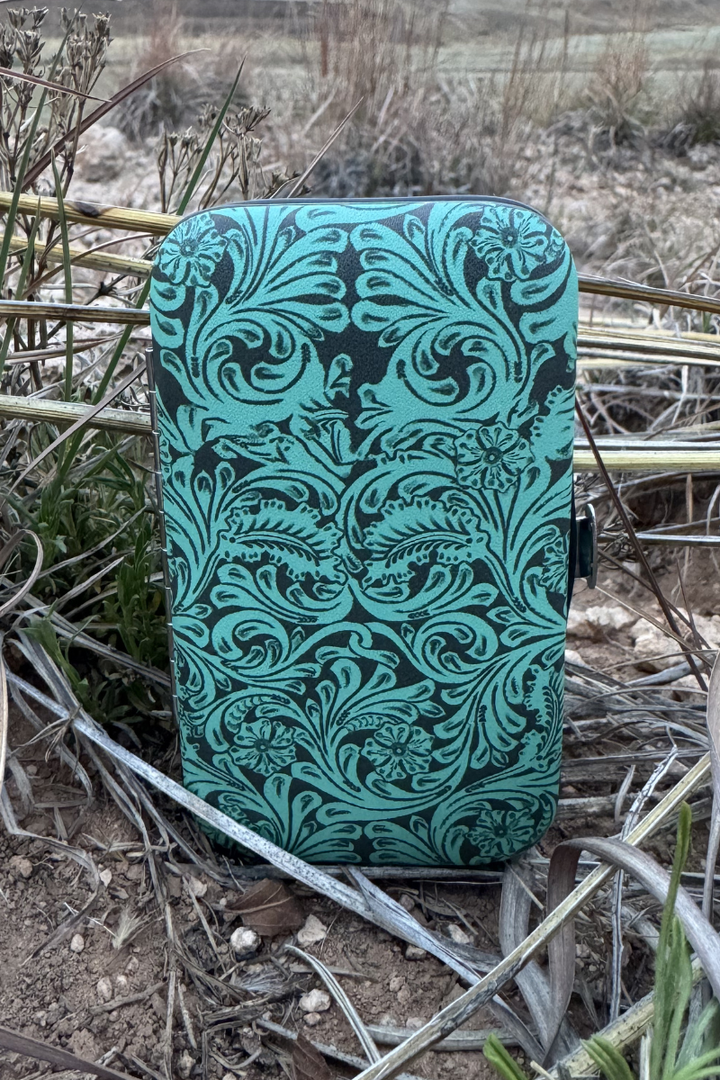 Tooled in Turquoise Manicure Set by Sterling Kreek