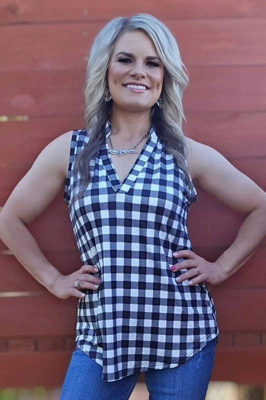 Plaid My Love Top By Sterling Kreek