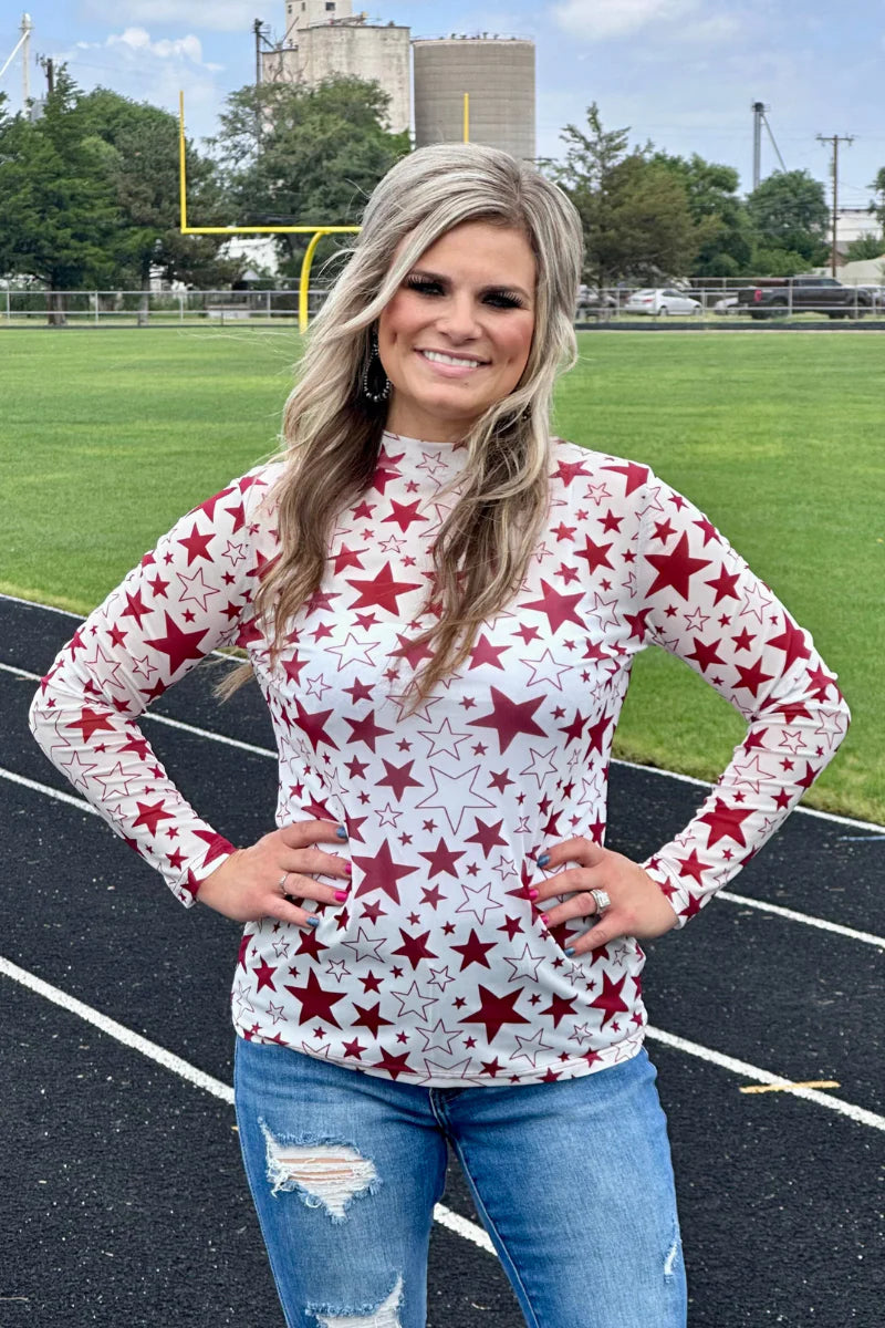 Go Team Go Maroon Mesh By Sterling Kreek