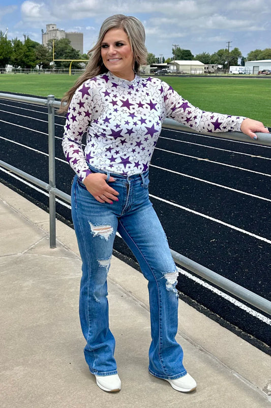 Go Team Go Purple Mesh By Sterling Kreek