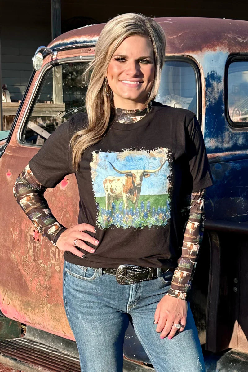 Somewhere In Texas Tee By Sterling Kreek