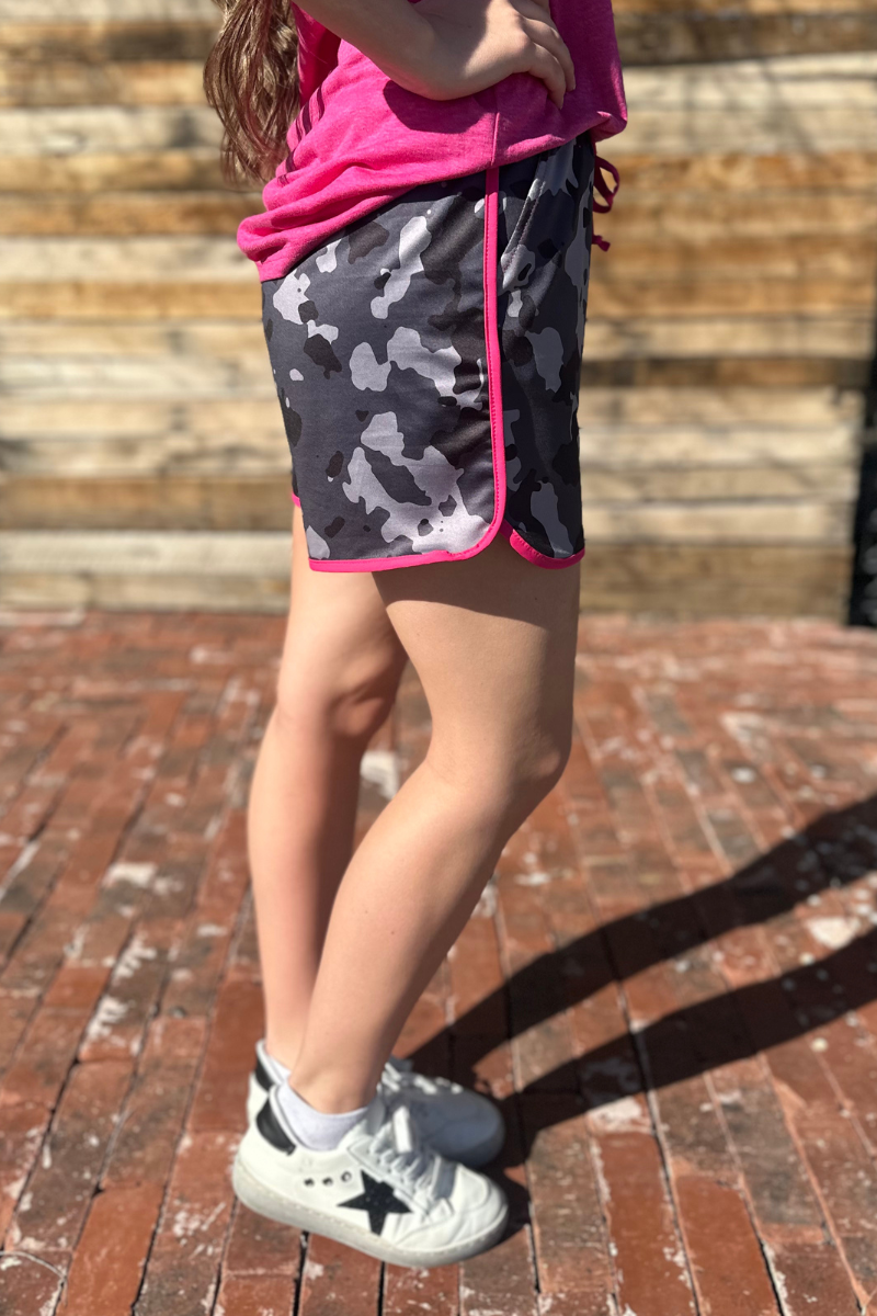In Plain Sight Camo Shorts Long by Sterling Kreek