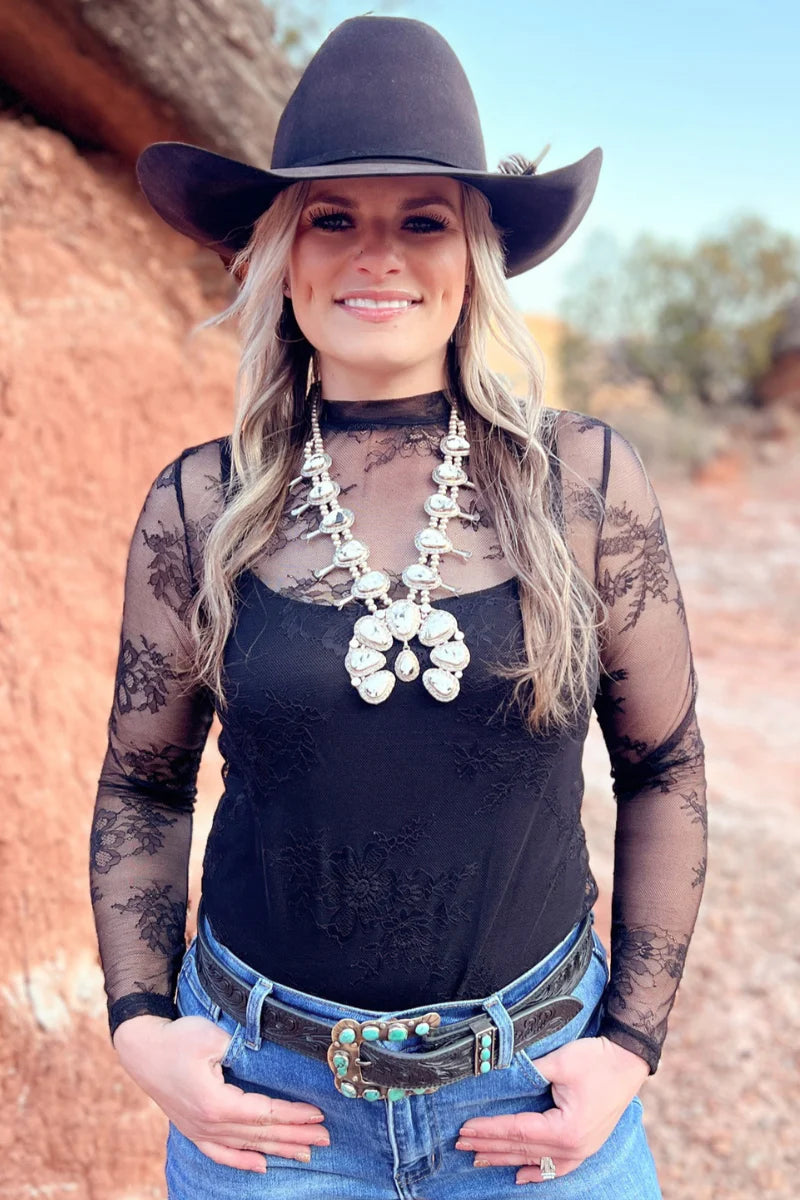 Lincoln Park After Dark Lace Top By Sterling Kreek