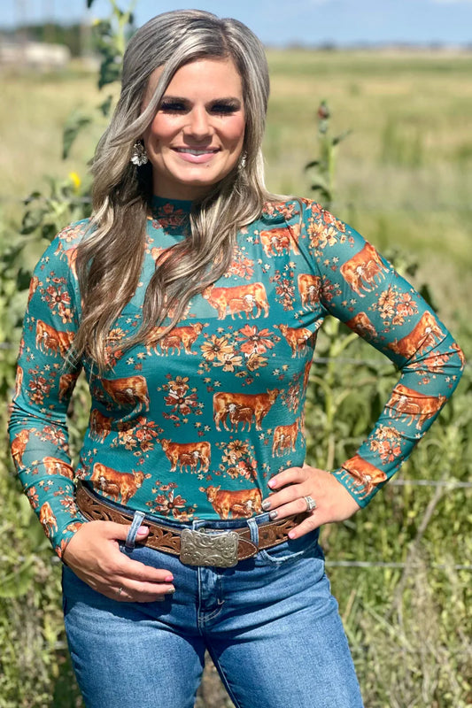 Home is Where The Pair Is Mesh Top By Sterling Kreek