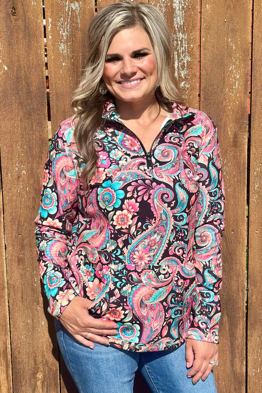 Midnight Bloom Pullover By Sterling Kreek