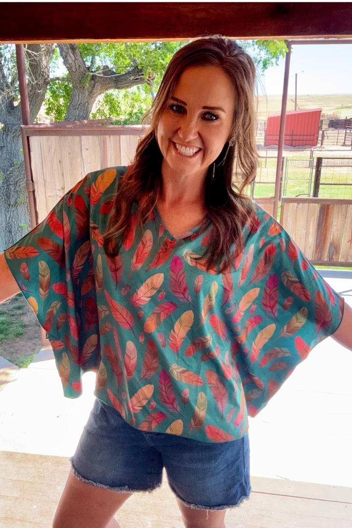 Feather Charm Top by Sterling Kreek