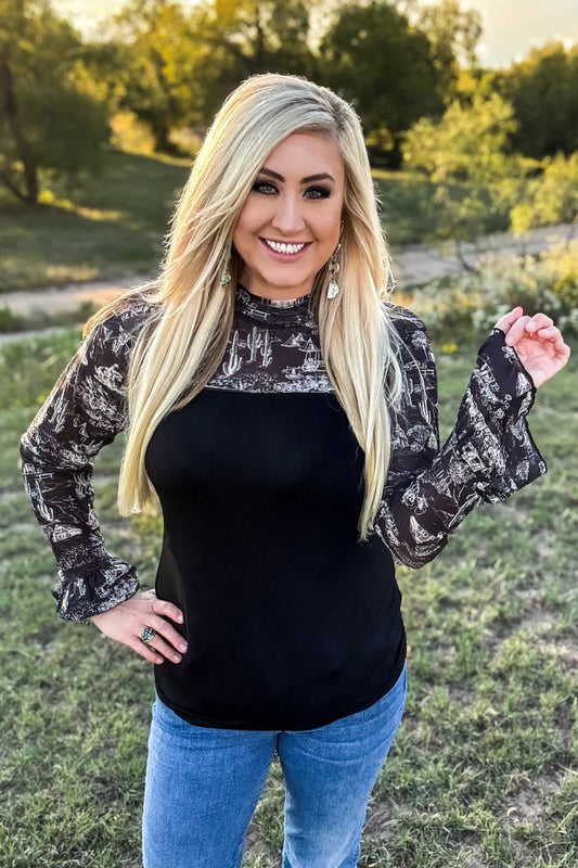 Homestead Toile Top By Sterling Kreek