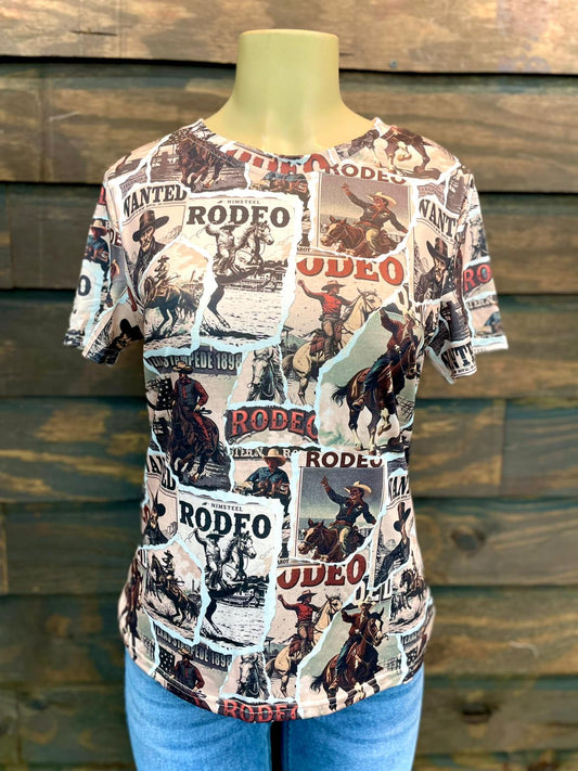 Rodeo Collage Western Top By L&B