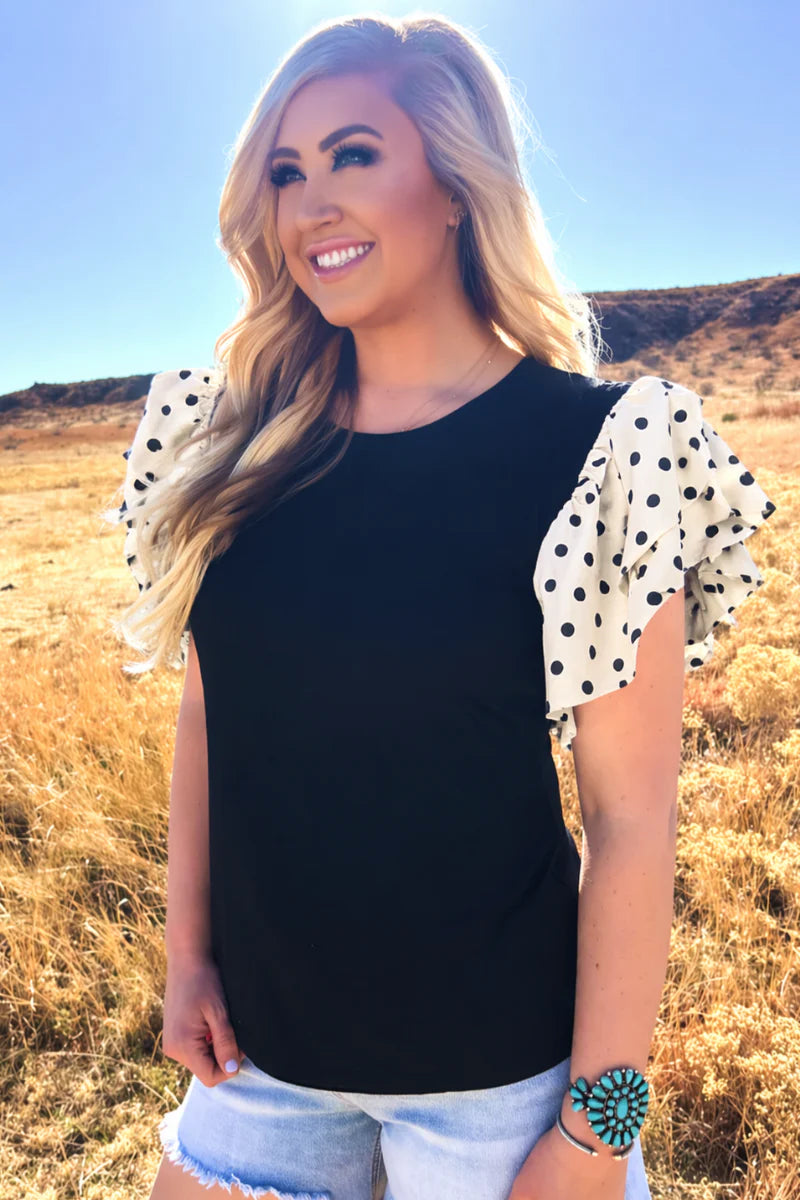 Polka Dot Charm Top By Sterling Kreek