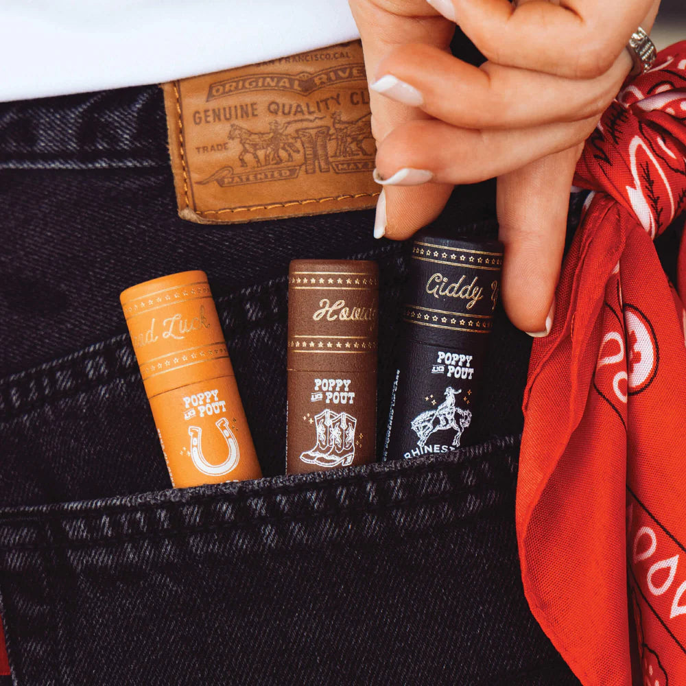 Rhinestone Rodeo Trio Lip Balm by Poppy & Pout