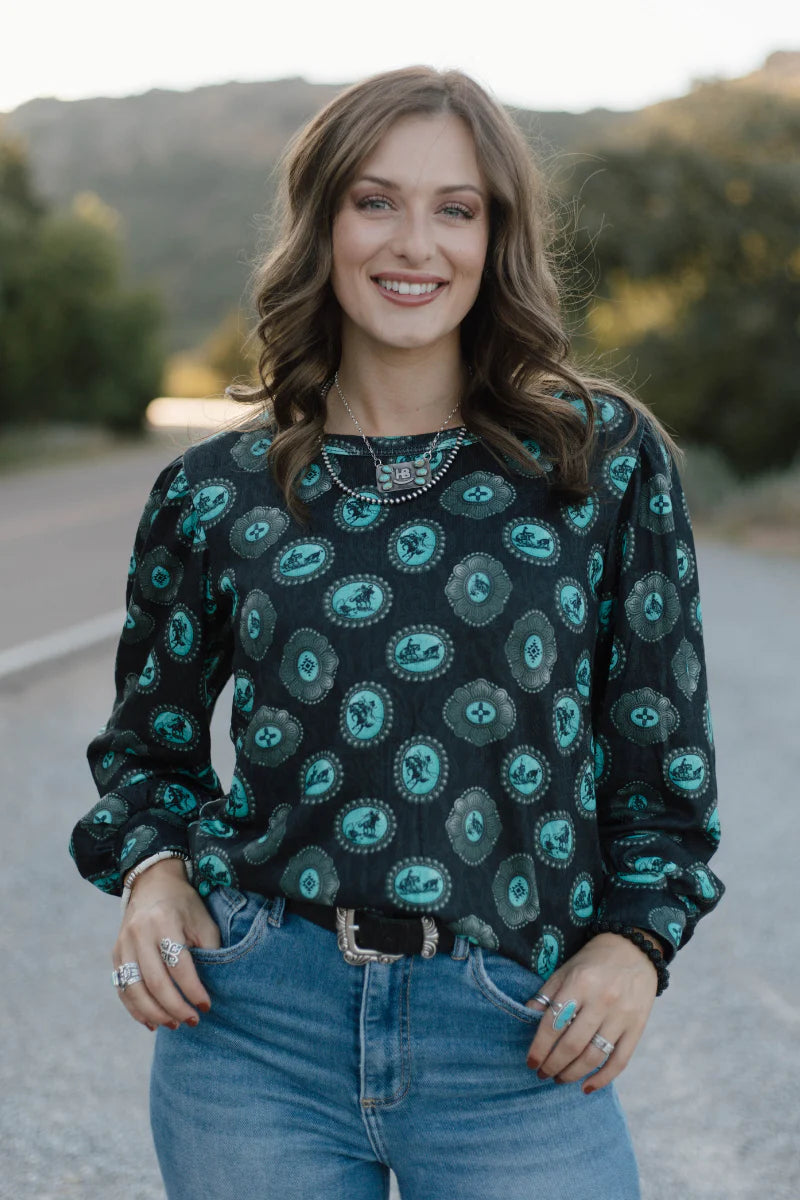 Silver Draw Top By Sterling Kreek