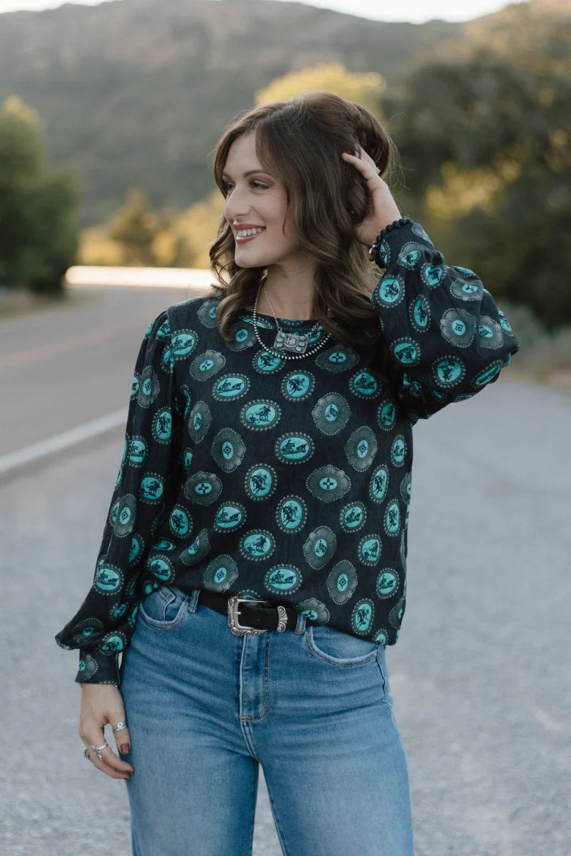 Silver Draw Top By Sterling Kreek