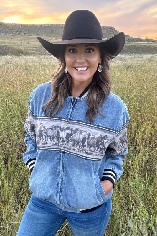 Bermuda Rush Bomber Jacket By Sterling Kreek