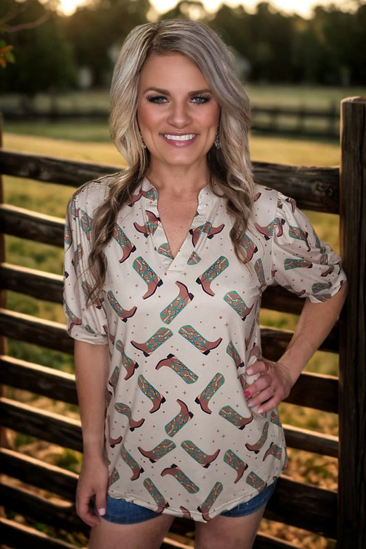 Better In Boots Top By Sterling Kreek