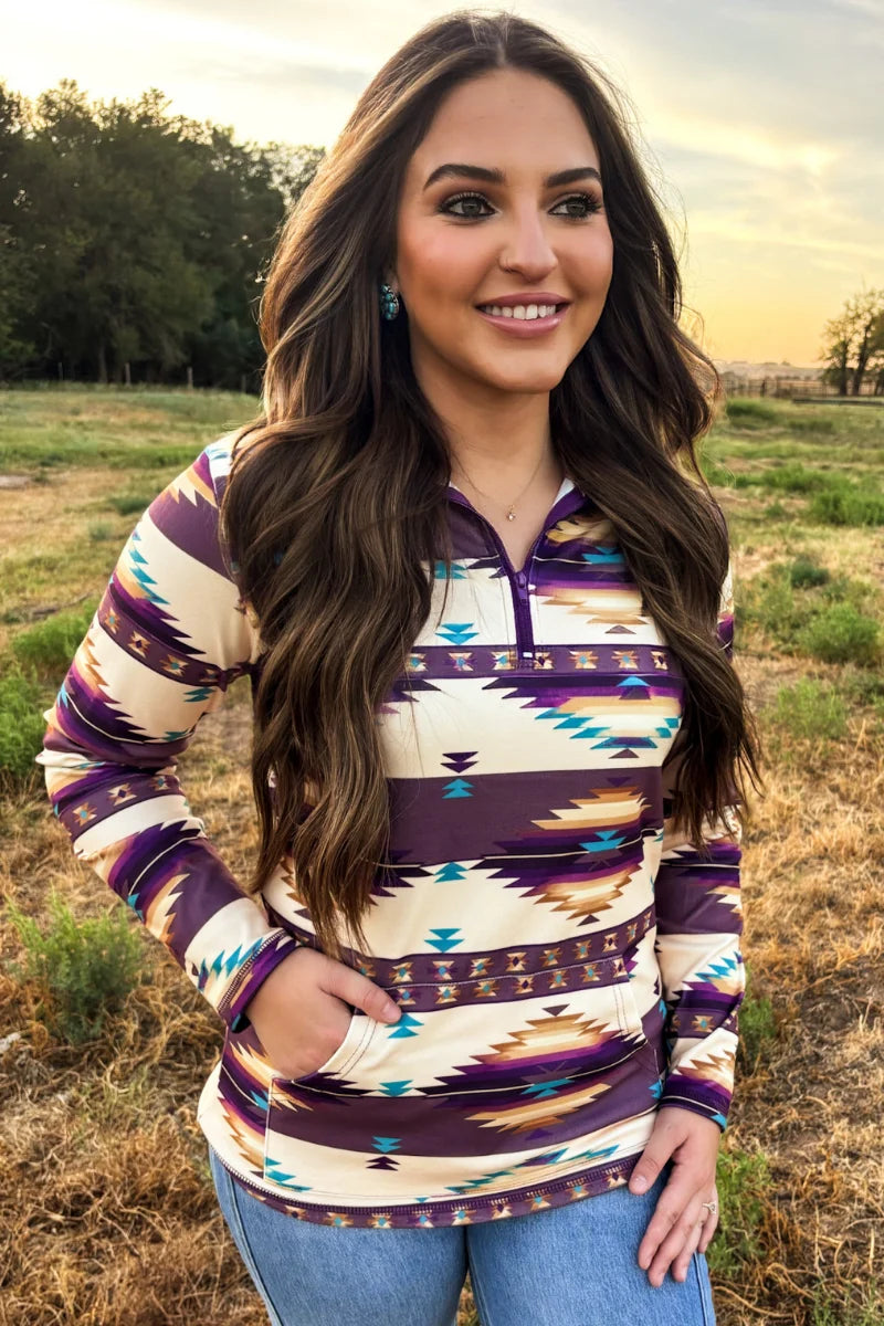 Dusty Violet Pullover By Sterling Kreek