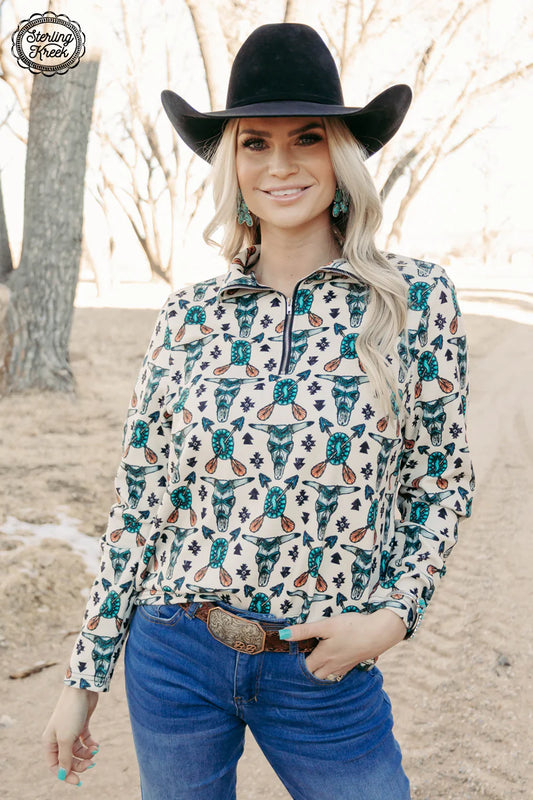 Eastern Tribal Pullover By Sterling Kreek