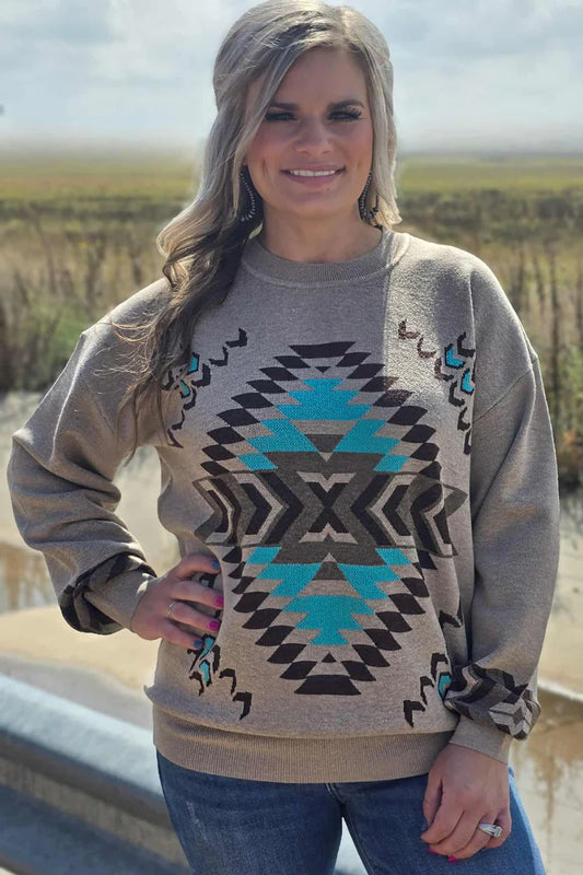 Nevada Aztec Sweater By Sterling Kreek