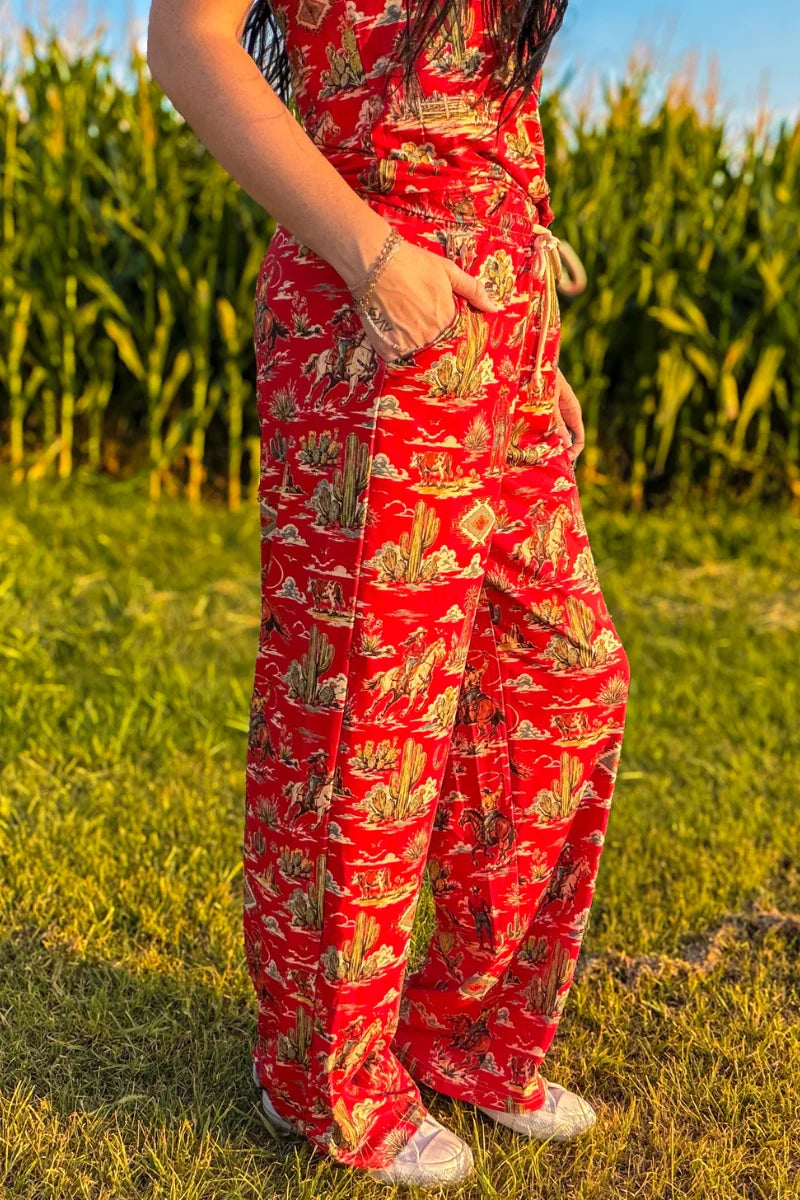 Red Rock Rodeo Pants By Sterling Kreek