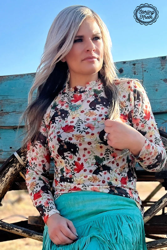 Somewhere South Mesh Top By Sterling Kreek