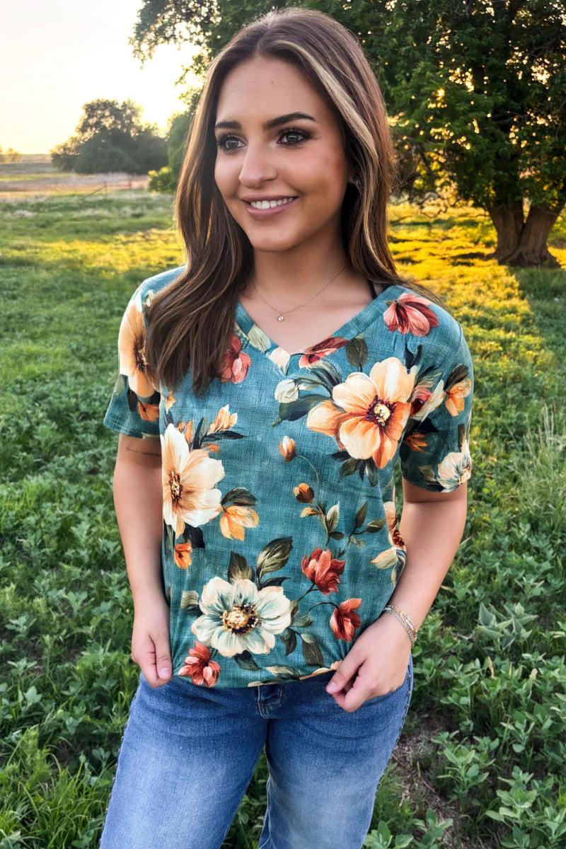 Wildflower Sage Top By Sterling Kreek