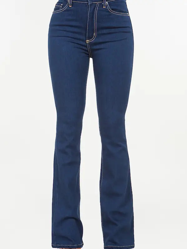High Rise Boot Cut Jeans By Kan Can