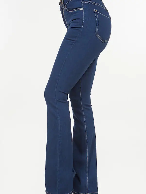 High Rise Boot Cut Jeans By Kan Can