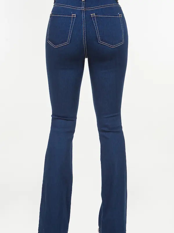 High Rise Boot Cut Jeans By Kan Can