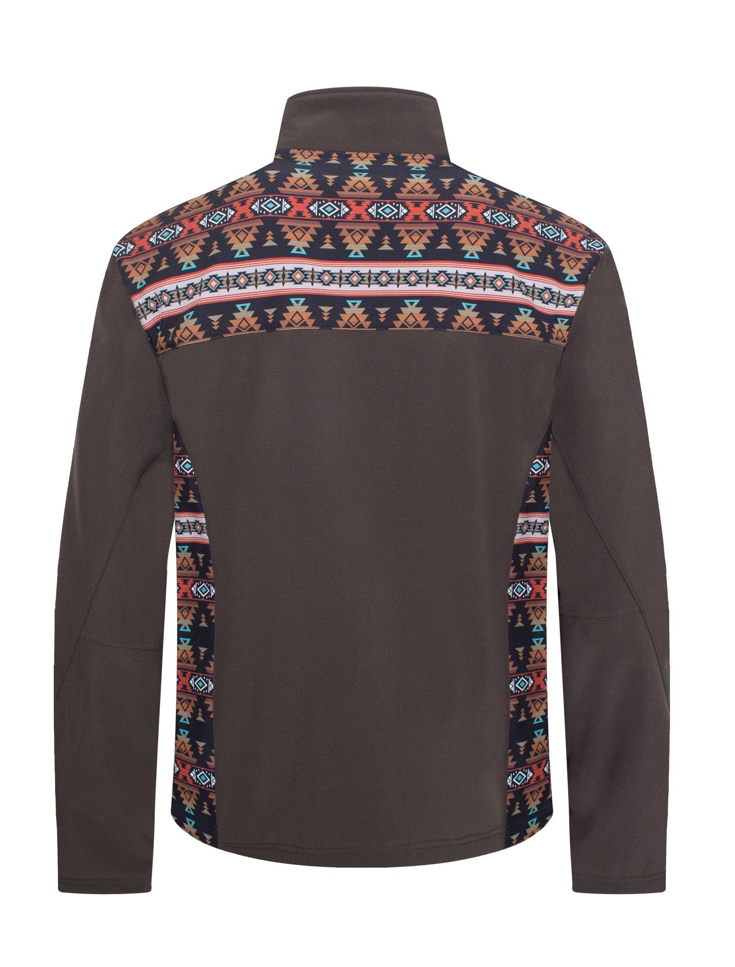 Brown/Rust Aztec Print Jacket By Rodeo Clothing
