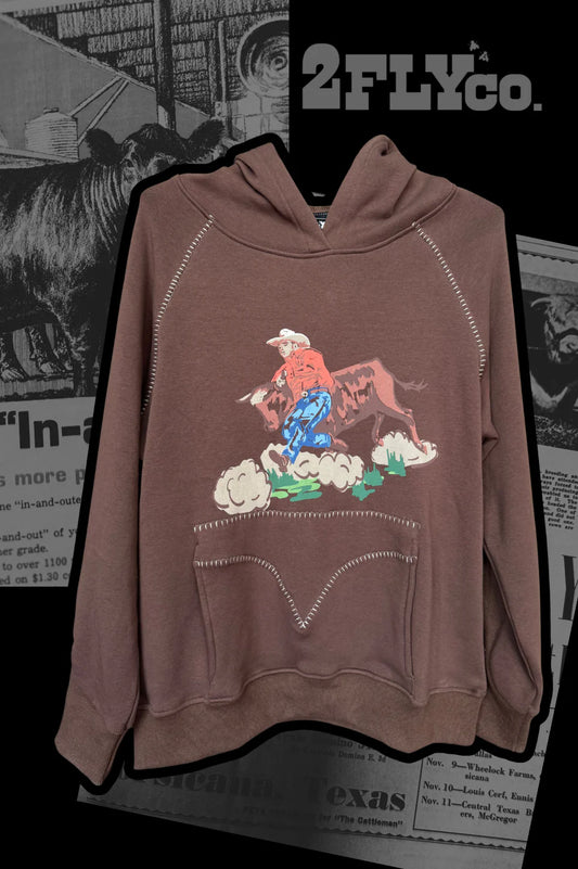 The Bulldogger- Chocolate Hoodie By 2Fly