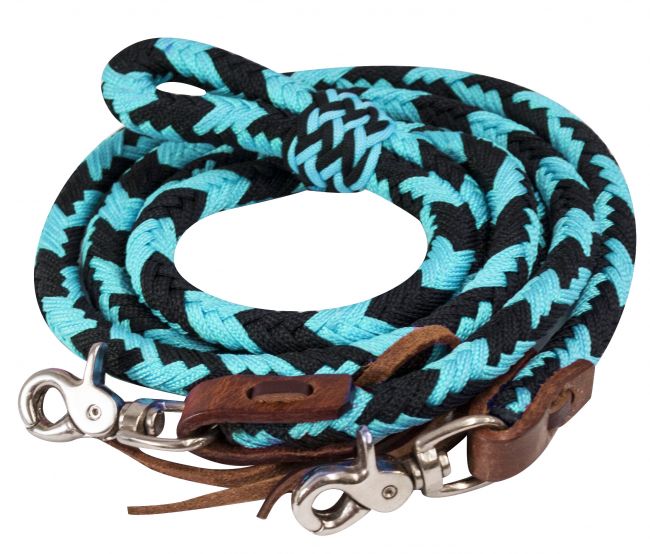 8ft Braided Nylon Barrel Reins