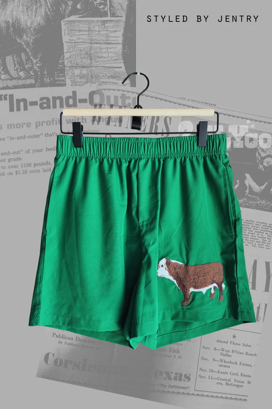 Cattle Club Shorts Green - Hereford By 2Fly