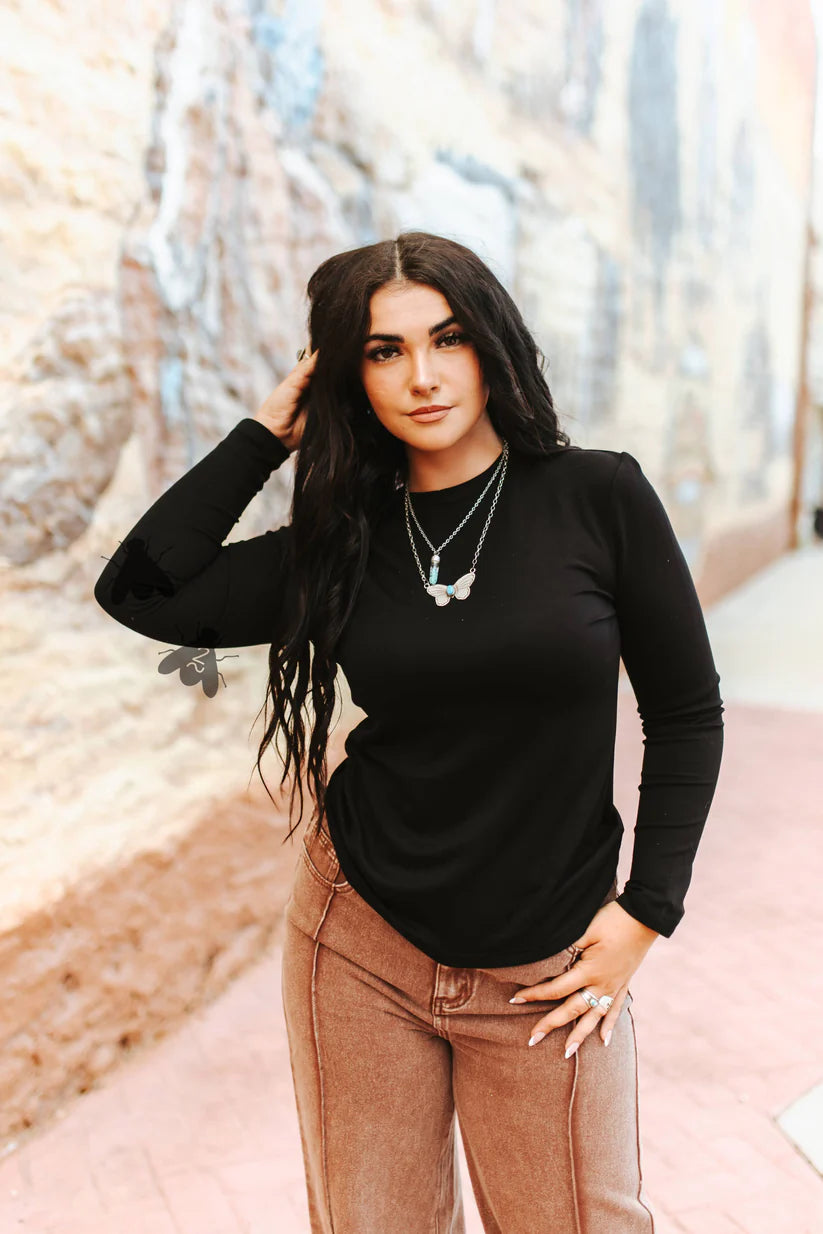 Cloud Basic Long Sleeve Midnight By 2Fly