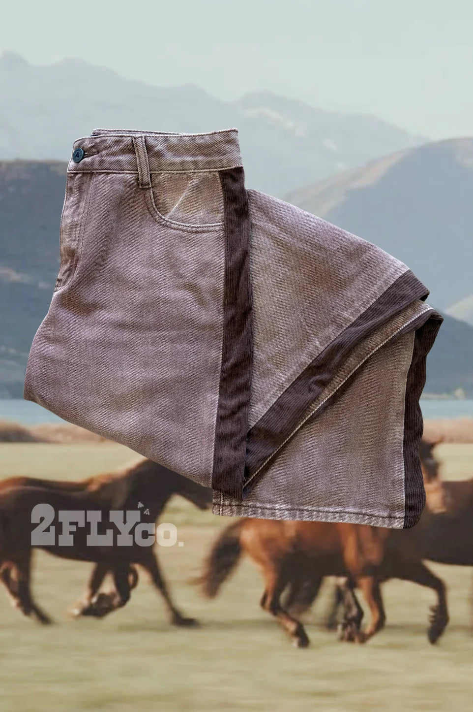 Out Of Line Jeans Mocha By 2Fly