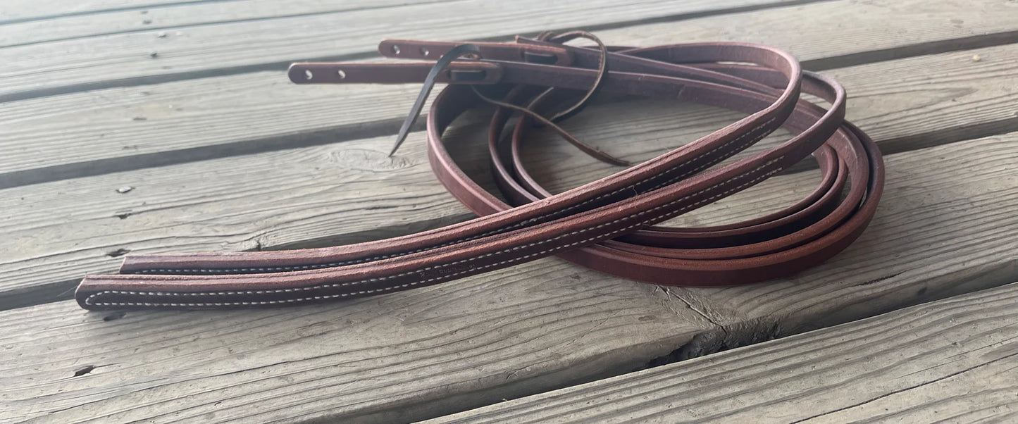 5/8 weighted HL Split Reins By Cowperson Tack