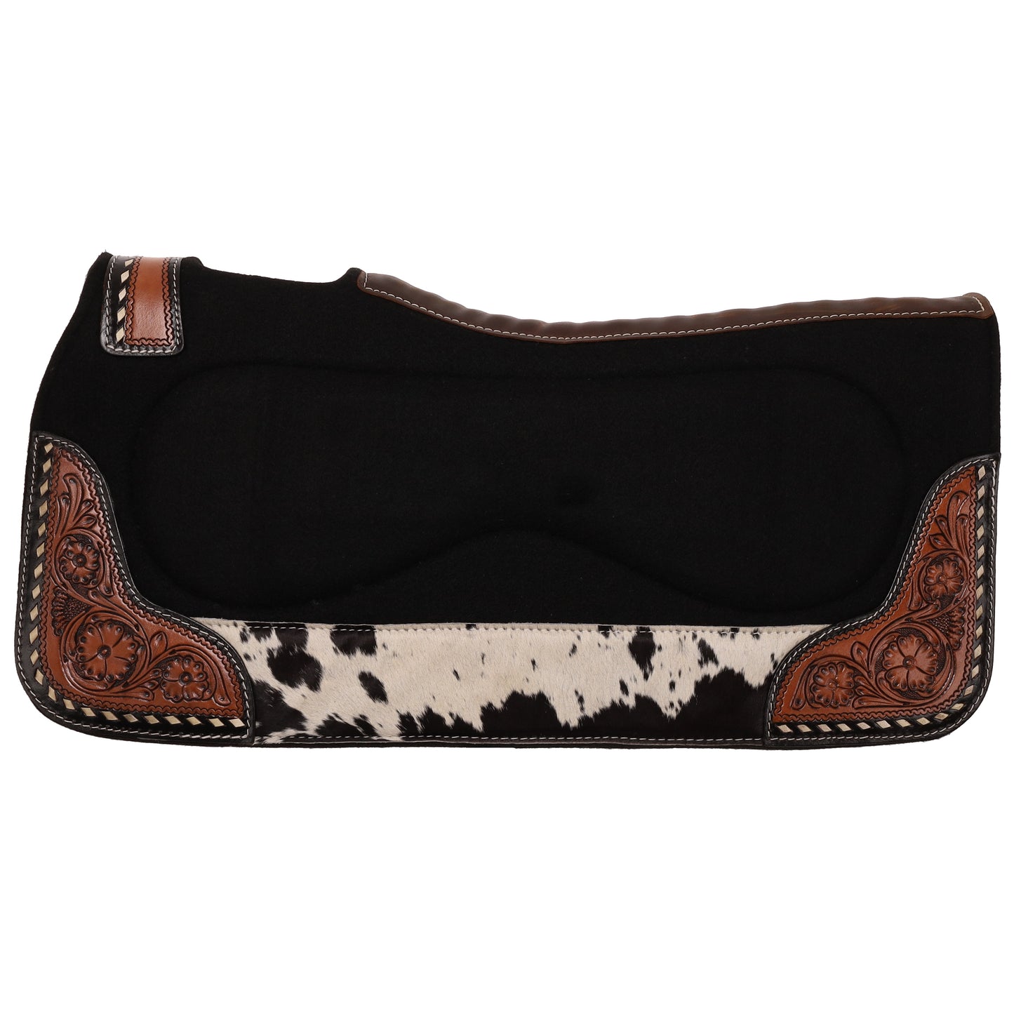 Bloomhide Contoured Black Felt Saddle Pad 31"X32"