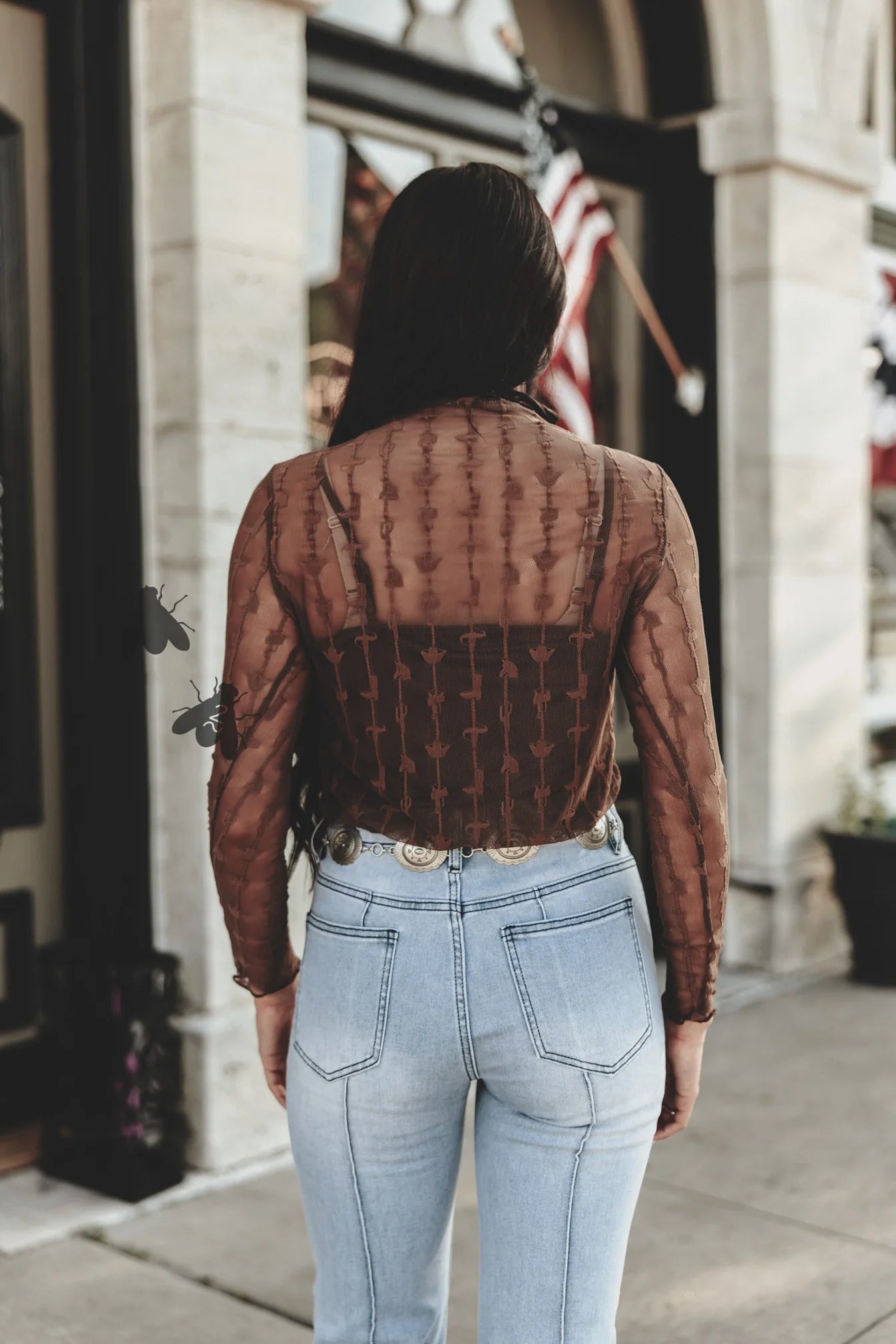Lariat Lace- Chocolate Mesh By 2Fly