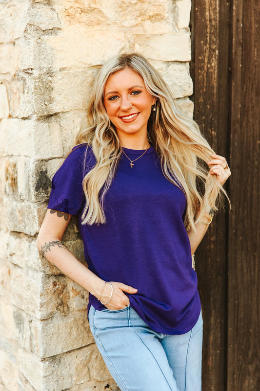 Cloud Basic Free Tee Purple By 2Fly