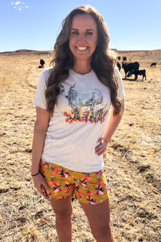 Brahman Wildflower Tee By Sterling Kreek