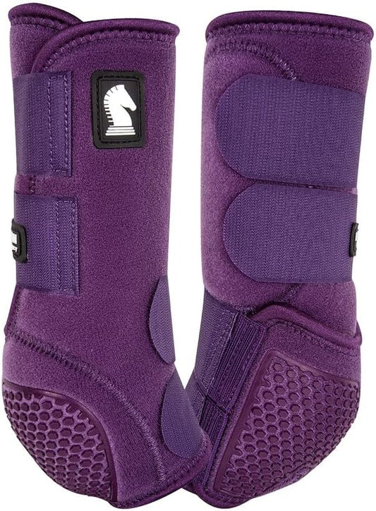 Classic Equine Flexion Eggplant Front Support Boots