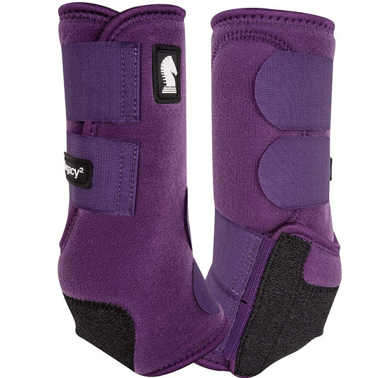 Classic Equine Flexion Eggplant Hind Support Boots