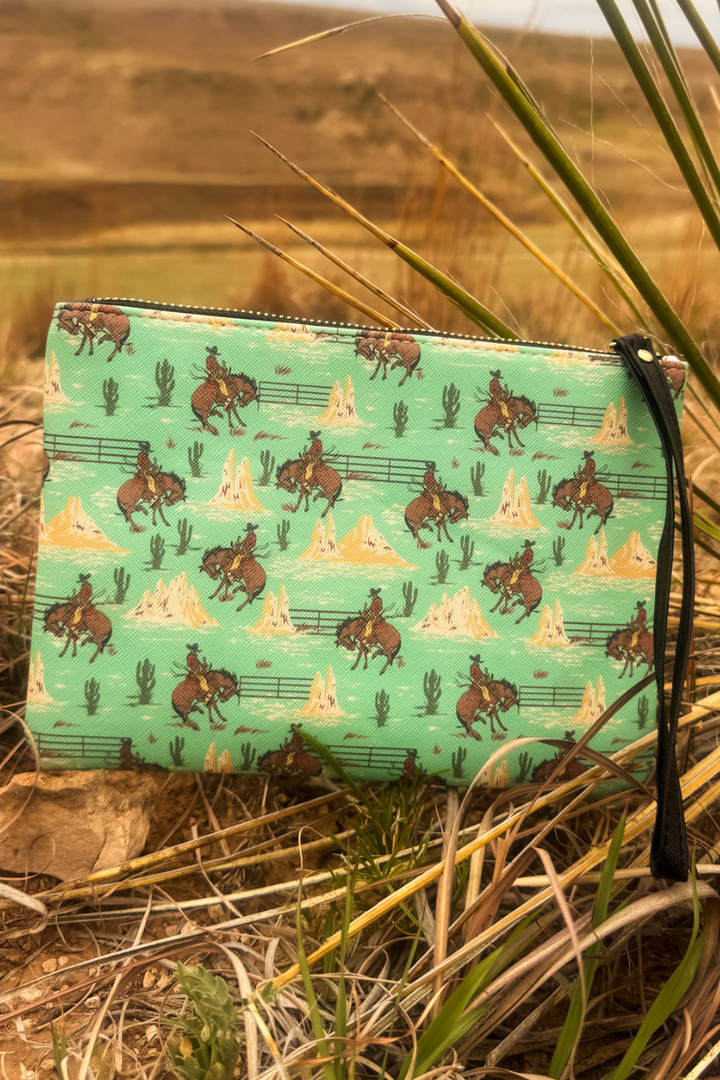Desert Bronc Cosmetic Bag by Sterling Kreek