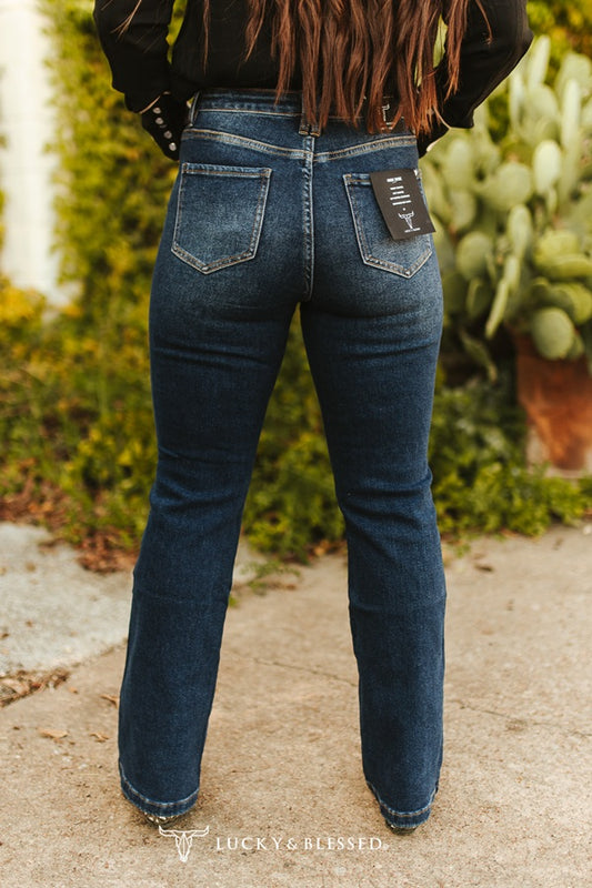 Vintage Concho Side Button Bootcut Jeans By L&B