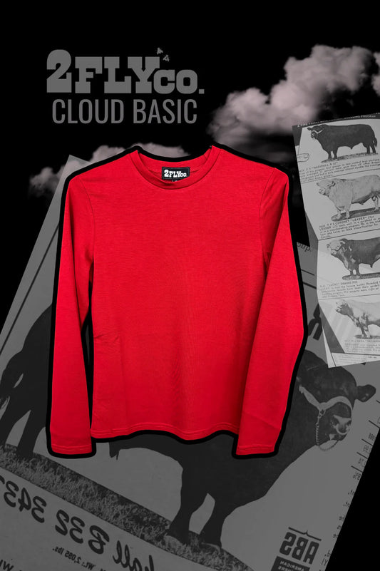 Cloud Basic Long Sleeve-Rojo By 2Fly