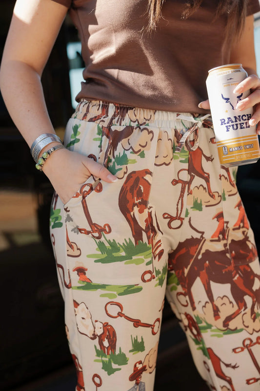 Vintage Ranch Joggers- Bark By 2Fly